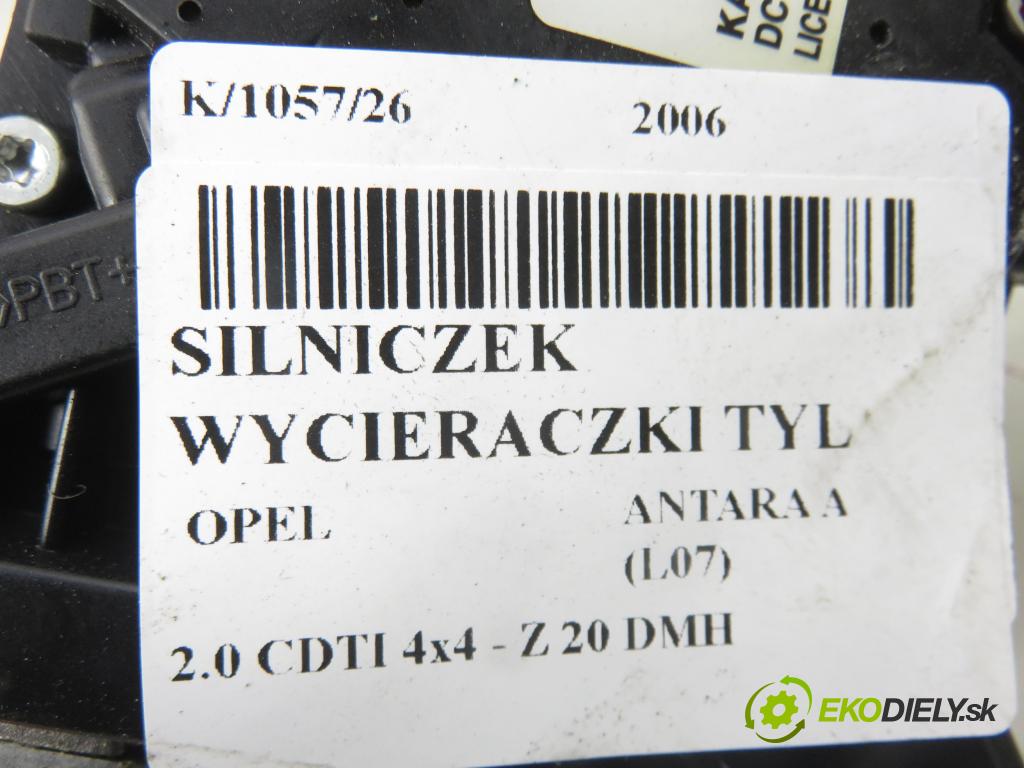 OPEL ANTARA A (L07) SUV 2006 110,00 2.0 CDTI 4x4 - Z 20 DMH 1991,00 Motorček stierače zadné 96627128 ; F00S2B2184 ; 96673480