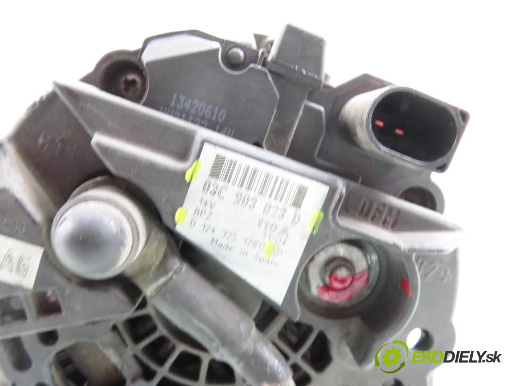 AUDI A3 (8P1) HB 2007 85,00 1.6 FSI - BAG 1598,00 Alternátor 03C903023D ; 0124325128 (Alternátor)