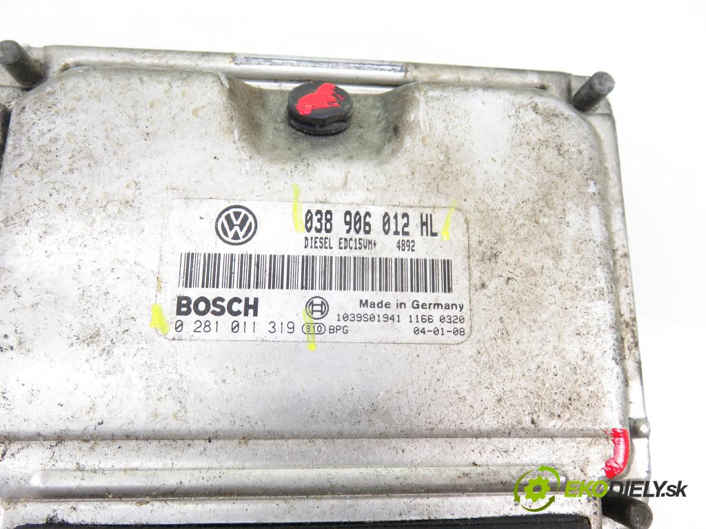 VW POLO (9N_) HB 2003 47,00 1.9 SDI - ASY 1896,00 řídící jednotka motora 038906012HL ; 0281011319