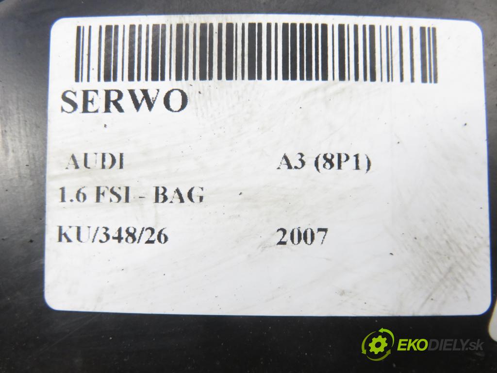 AUDI A3 (8P1) HB 2007 85,00 1.6 FSI - BAG 1598,00 Posilovač 1K1614105AE ; 03786475014 (Servočerpadlo)
