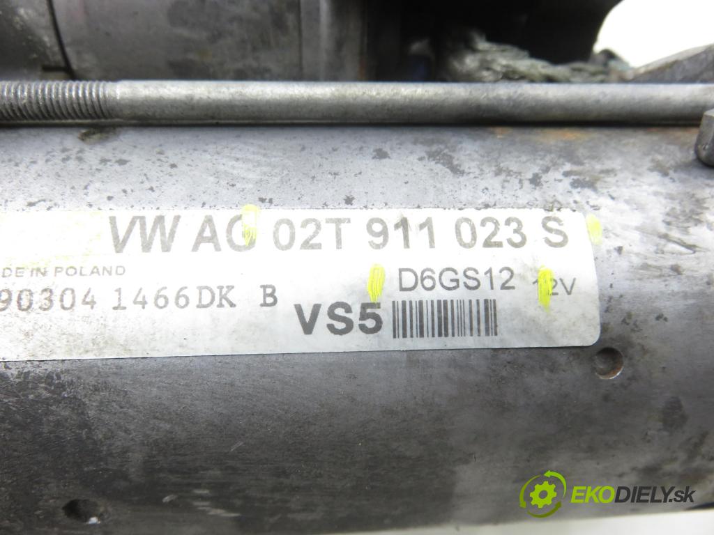 AUDI A3 (8P1) HB 2007 85,00 1.6 FSI - BAG 1598,00 startér 02T911023S ; D6GS12 (Startér)