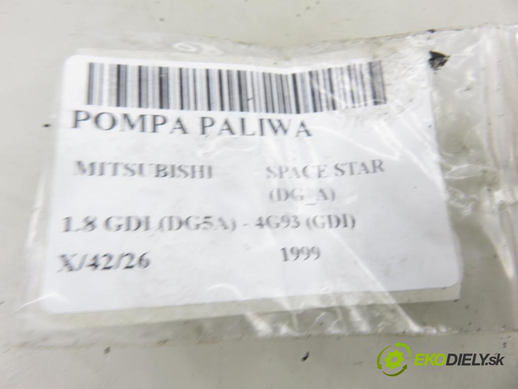 MITSUBISHI SPACE STAR nadwozie wielkoprzestrzenne (MPV) (DG_A) MINIVAN 1999 87,00 1.8 GDI- 4G93 1834,00 Pumpa paliva MR385532 ; 1019615681