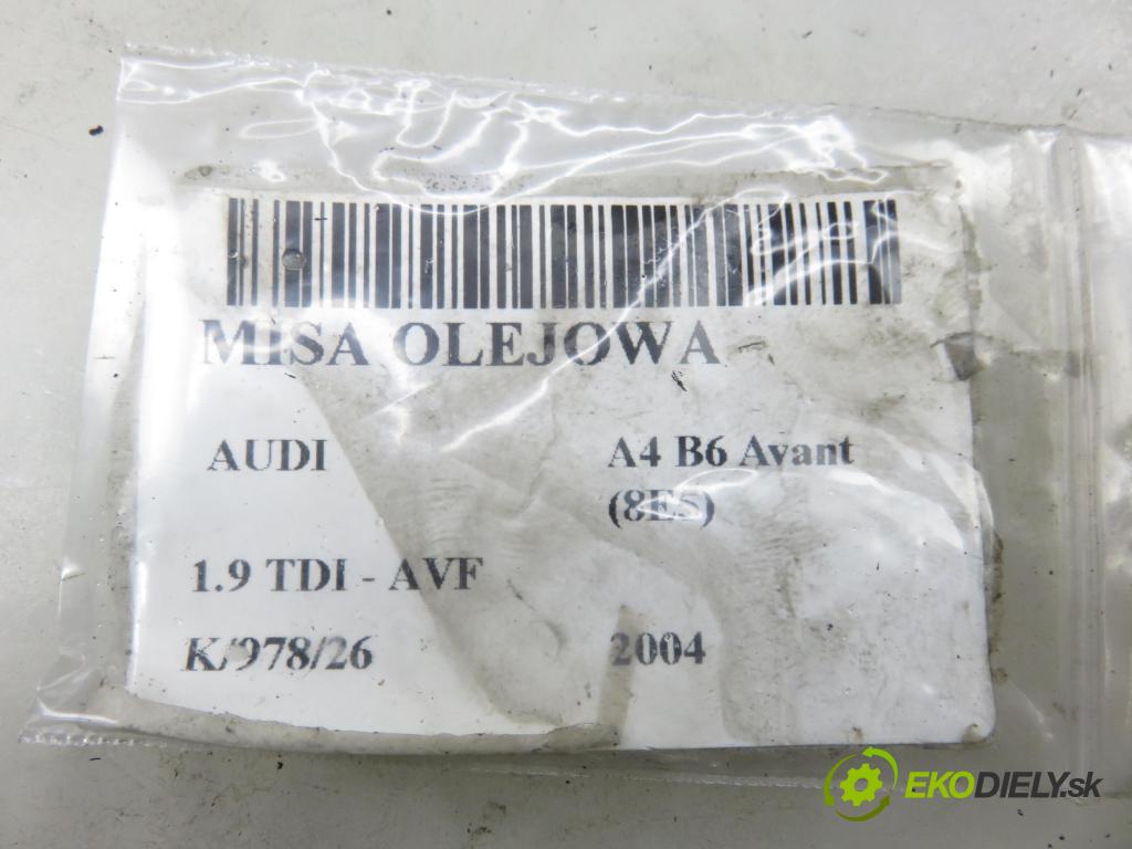 AUDI A4 Avant (8E5, B6) KOMBI 2004 96,00 1.9 TDI PD 130 - AVF 1896,00 Vaňa olejová 06B103603BK (Olejová vaňa)