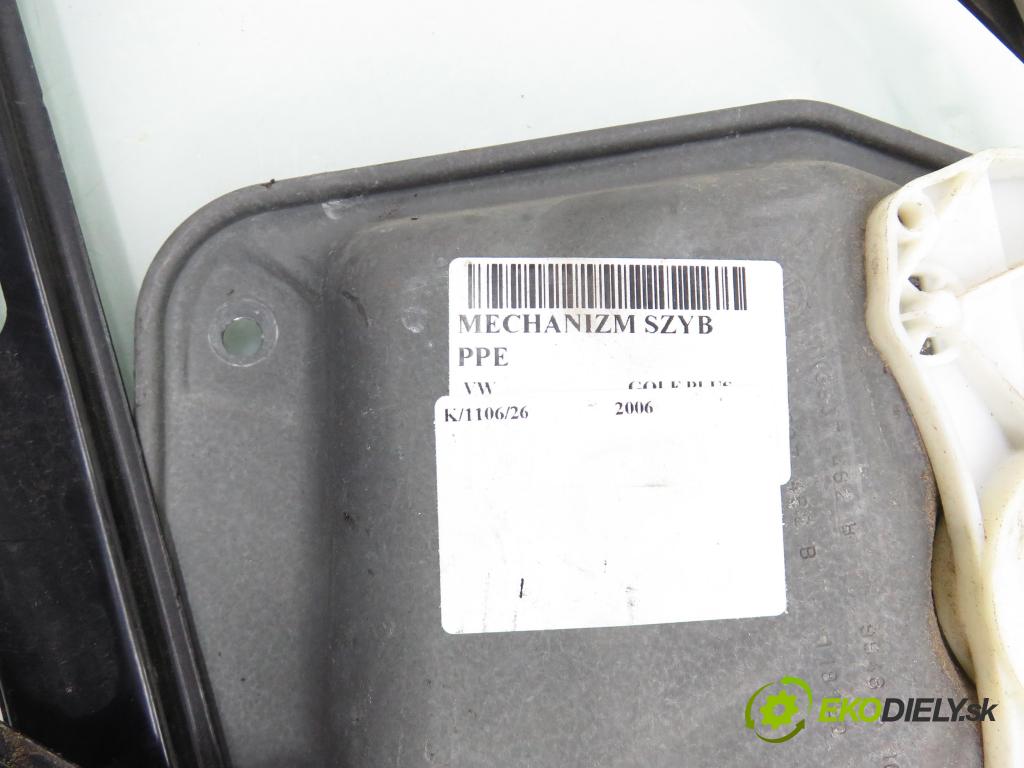 VW GOLF PLUS (5M1, 521) MINIVAN 2006 103,00 2.0 TDI 16V - BKD 1968,00 mechanismus oken PPE 1K0959792G ; 5M1837402D ; 1K0959702K