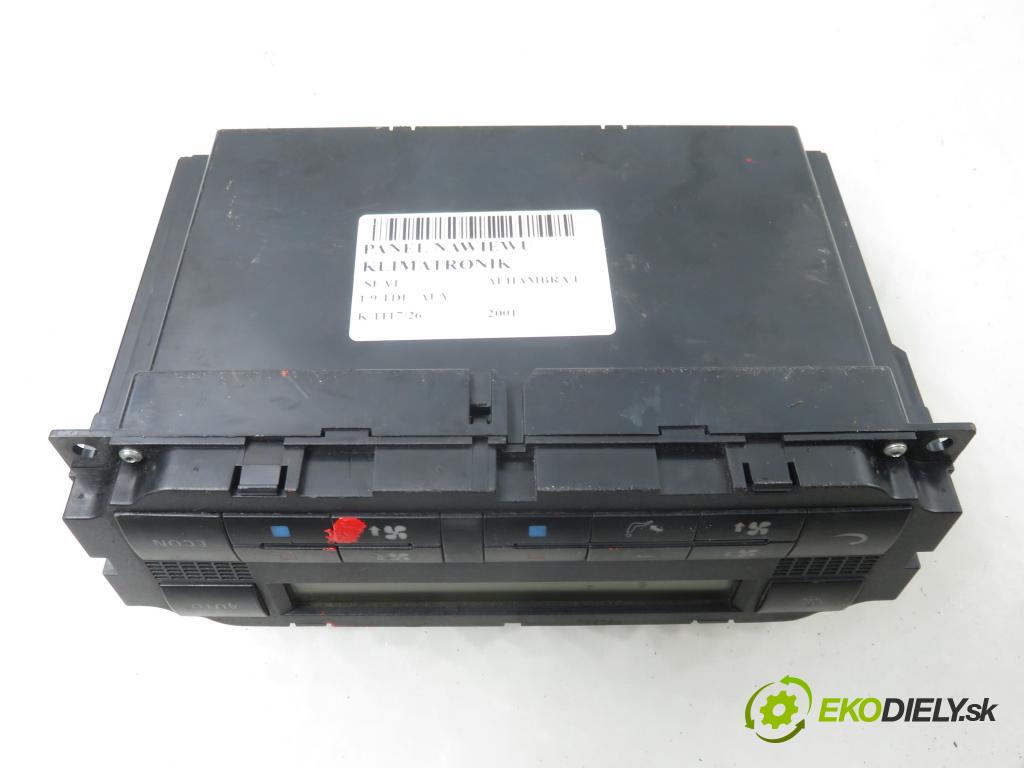 SEAT ALHAMBRA (7V8, 7V9) MINIVAN 2001 85,00 1.9 TDI - AUY 1896,00 Panel kúrenia KLIMATRONIK 7M7907040B ; YM2119988CCW