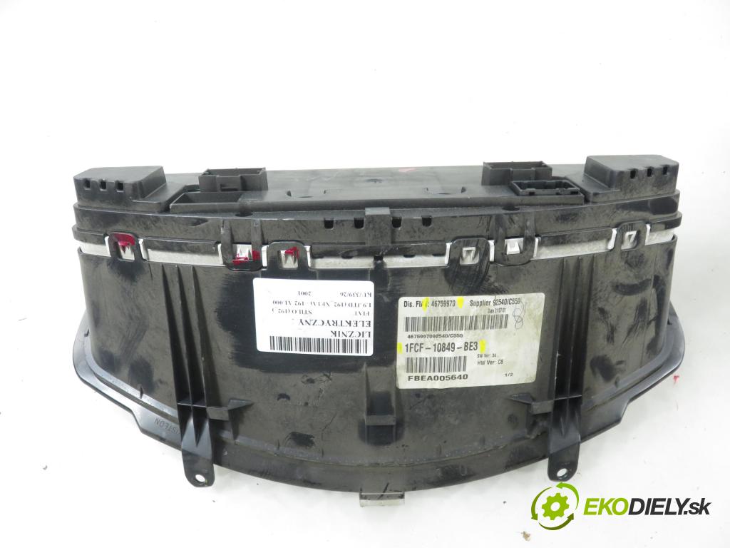 FIAT STILO (192_) HB 2001 85,00 1.9 JTD 115 - 192 A1.000 1910,00 prístrojovka elektrický 46759970 ; 1FCF10849BE