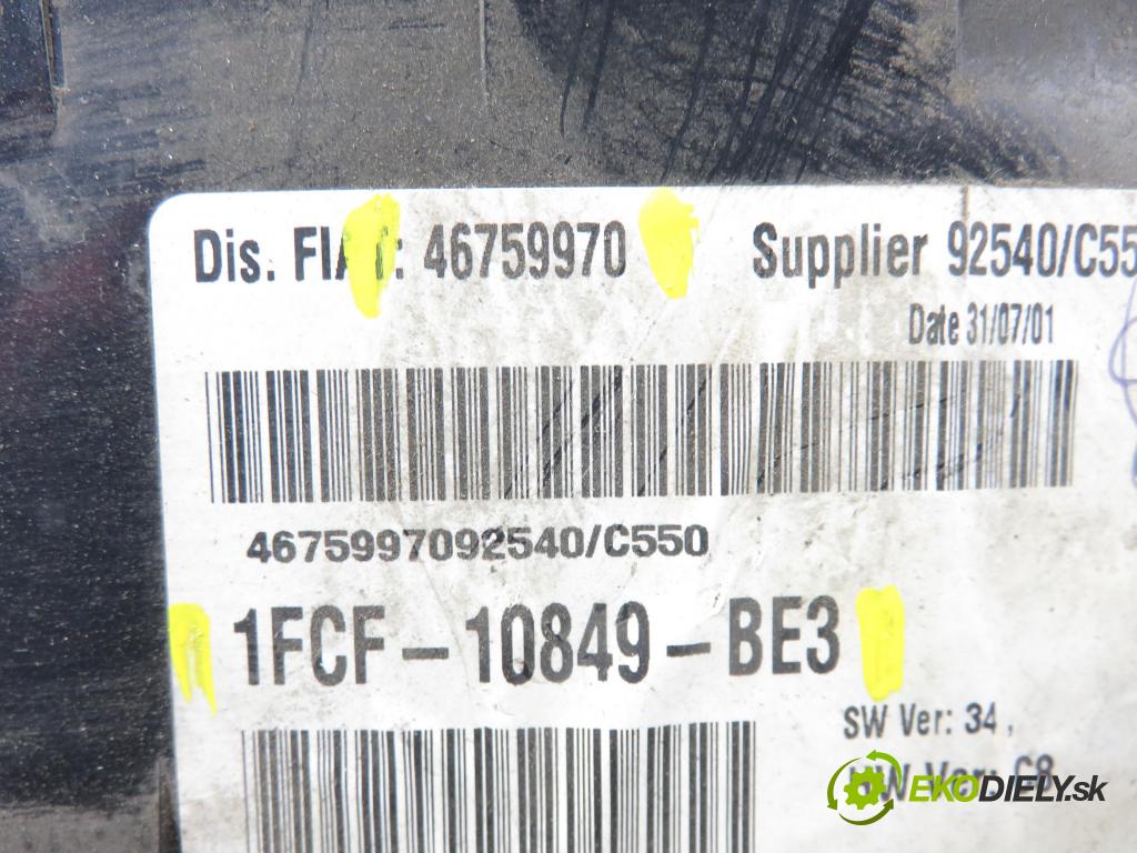 FIAT STILO (192_) HB 2001 85,00 1.9 JTD 115 - 192 A1.000 1910,00 prístrojovka elektrický 46759970 ; 1FCF10849BE