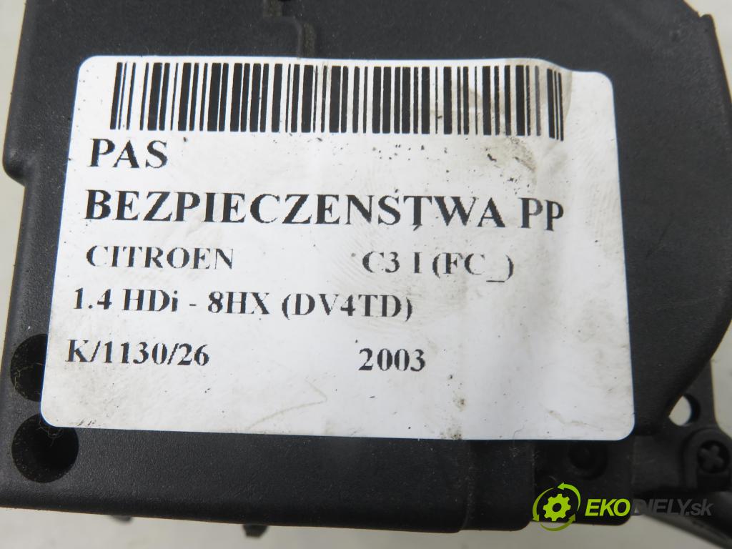 CITROEN C3 I (FC_) HB 2003 50,00 1.4 HDi - 8HX (DV4TD) 1398,00 Držiak bezpečnostný PP 96408406XX