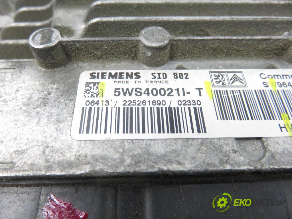 CITROEN C3 I (FC_) HB 2003 50,00 1.4 HDi 8V - 8HX 1398,00 řídící jednotka motora 5WS40021IT ; 9648971880 ; 9643455080