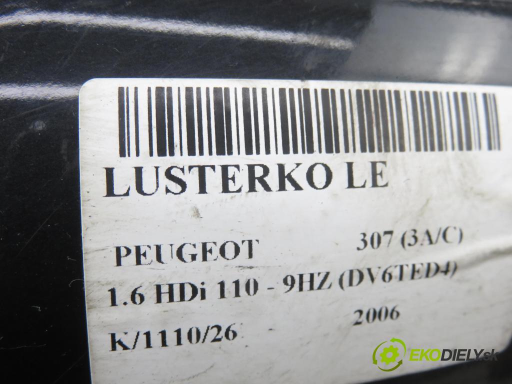 PEUGEOT 307 (3A/C) HB 2007 80,00 1.6 HDi 110 - 9HZ (DV6TED4) 1560,00 zpětné zrcátko LE
