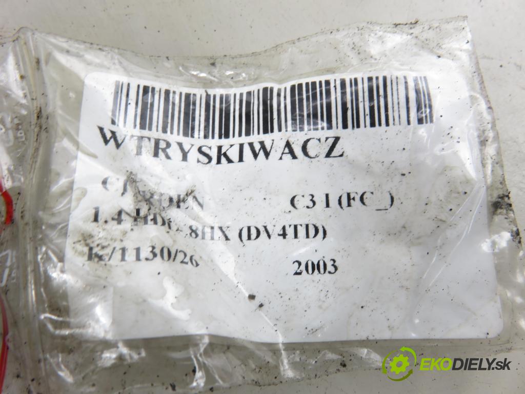 CITROEN C3 I (FC_) HB 2003 50,00 1.4 HDi - 8HX (DV4TD) 1398,00 vstrekovač 9649574480 (Vstrekovač paliva)