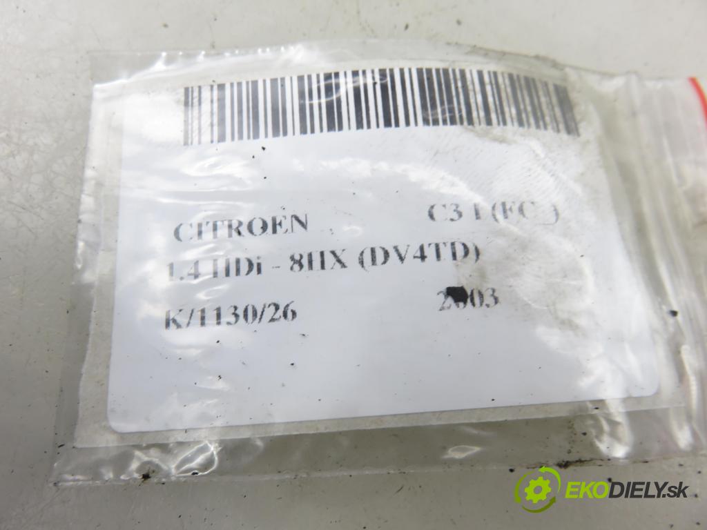 CITROEN C3 I (FC_) HB 2003 50,00 1.4 HDi - 8HX (DV4TD) 1398,00 vstřikovač 9649574480 (Vstřikovač paliva)