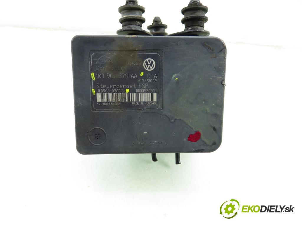VW GOLF PLUS (5M1, 521) MINIVAN 2006 103,00 2.0 TDI 16V - BKD 1968,00 pumpa ABS 1K0907379AA ; 10096003603 ; 1K0614517T (Pumpa ABS)