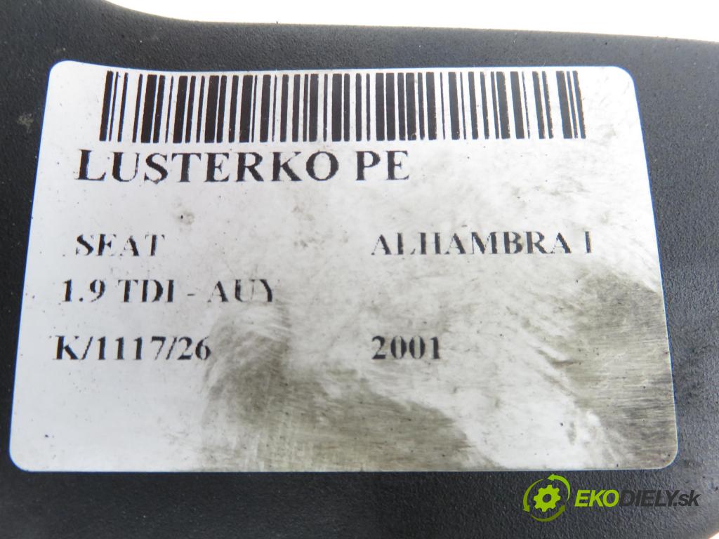 SEAT ALHAMBRA (7V8, 7V9) MINIVAN 2001 85,00 1.9 TDI - AUY 1896,00 Spätné zrkadlo 7M1857502BR