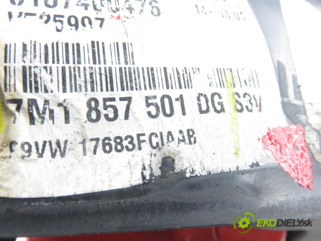 SEAT ALHAMBRA (7V8, 7V9) MINIVAN 2001 85,00 1.9 TDI - AUY 1896,00 Spätné zrkadlo LE 7M1857501DG