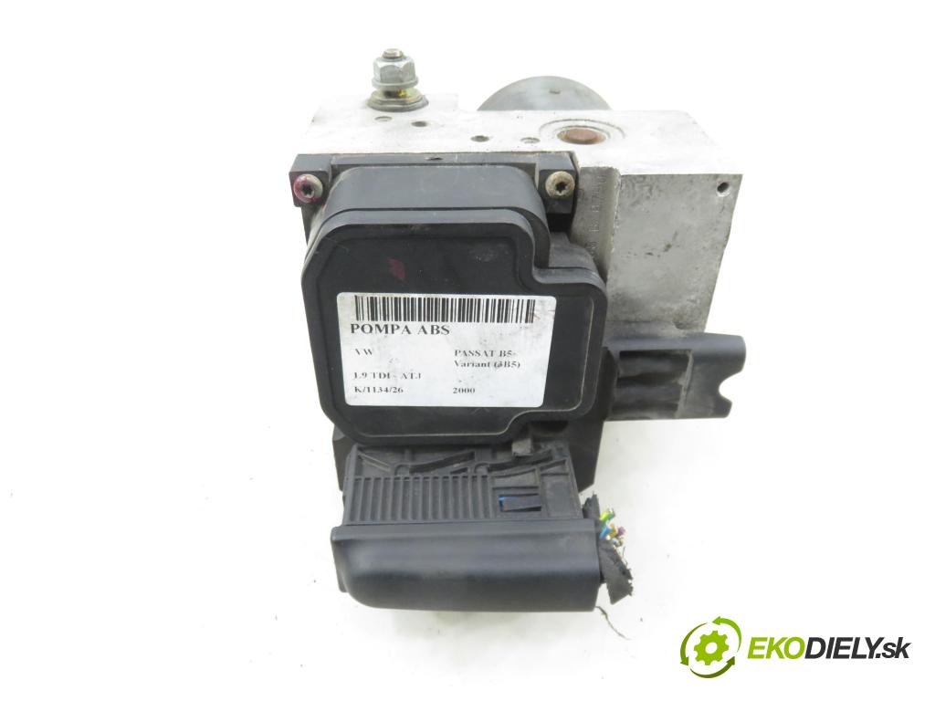 VW PASSAT B5 Variant (3B5) KOMBI 2000 85,00 1.9 TDI - ATJ 1896,00 Pumpa ABS 8E0614111T ; 0265202401 (Pumpa ABS)