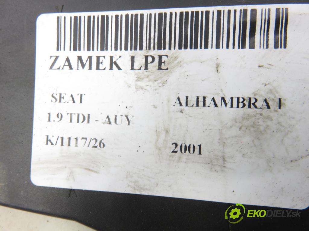 SEAT ALHAMBRA (7V8, 7V9) MINIVAN 2001 85,00 1.9 TDI - AUY 1896,00 zámok