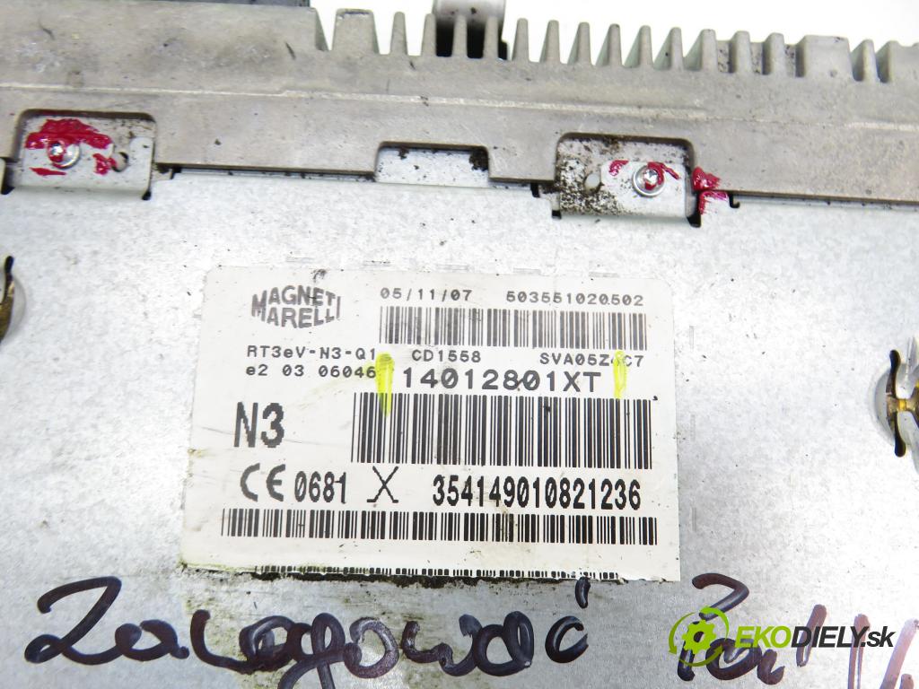 CITROEN C8 (EA_, EB_) MINIVAN 2007 100,00 2.0 HDi 135 - RHR (DW10BTED4) 1997,00 RADIO CD 14012801XT