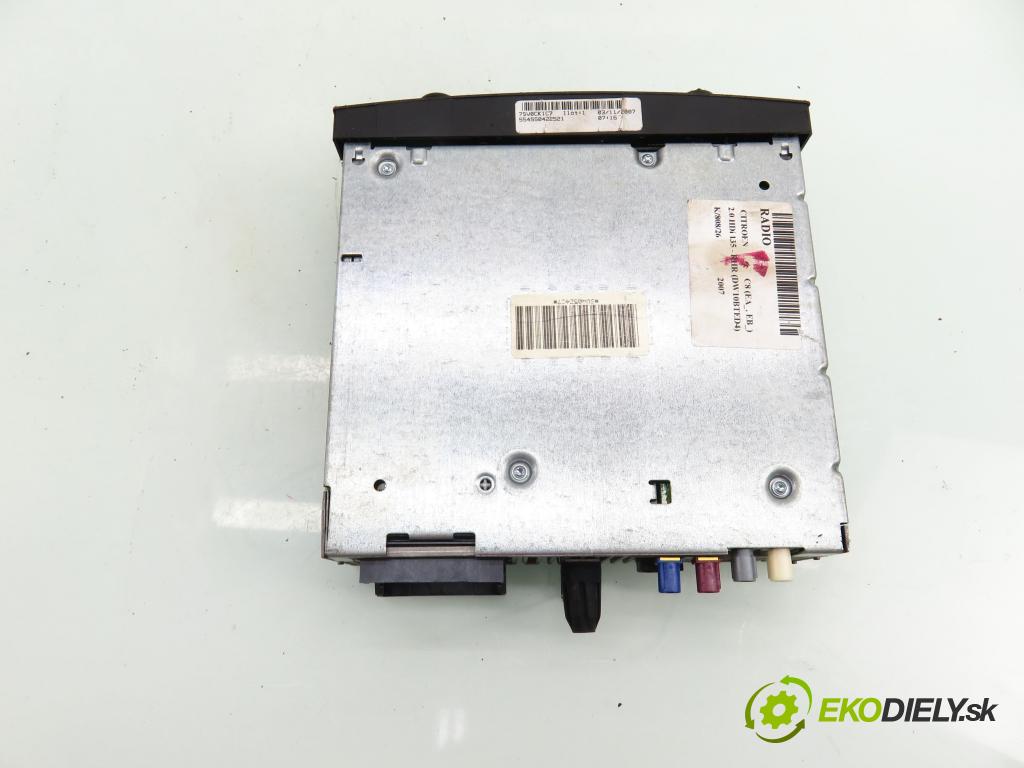 CITROEN C8 (EA_, EB_) MINIVAN 2007 100,00 2.0 HDi 135 - RHR (DW10BTED4) 1997,00 RADIO CD 14012801XT