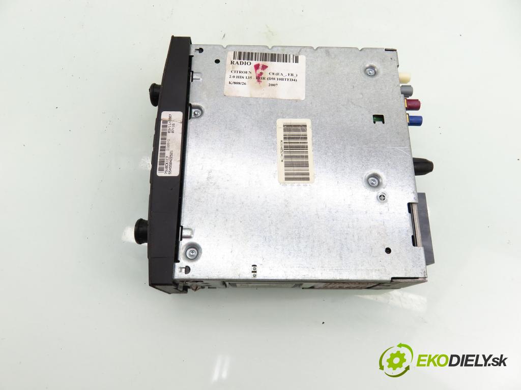 CITROEN C8 (EA_, EB_) MINIVAN 2007 100,00 2.0 HDi 135 - RHR (DW10BTED4) 1997,00 RADIO CD 14012801XT