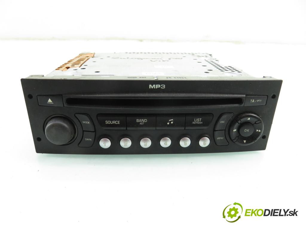 PEUGEOT 207 SW (WK_) KOMBI 2008 70,00 1.4 16V - 8FS (EP3) 1397,00 RADIO CD 96643699XT