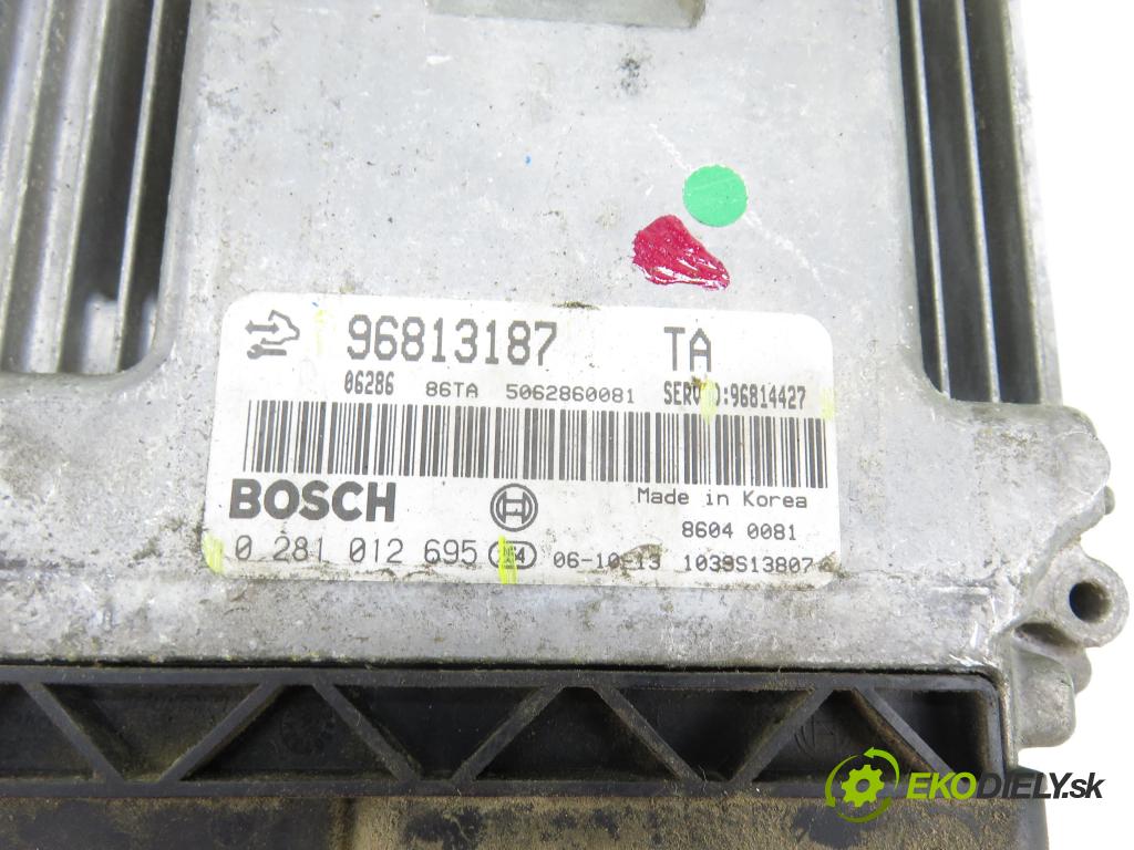 CHEVROLET CAPTIVA (C100, C140) SUV 2007 110,00 2.0 D 4WD - Z 20 S 1991,00 Riadiaca jednotka Motor 96813187 ; 96814427 ; 0281012695