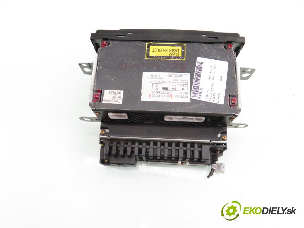 TOYOTA RAV 4 II (_A2_) SUV 2005 85,00 2.0 D-4D 4WD 116 - 1CD-FTV 1995,00 RADIO CD 8612042130