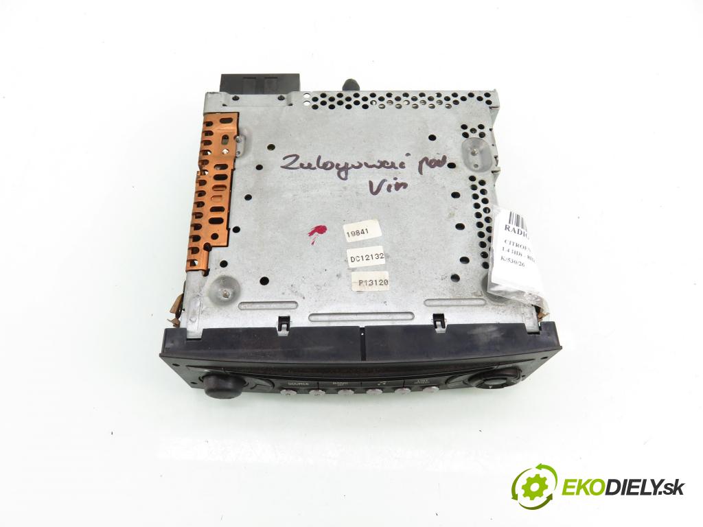 CITROEN C2 (JM_) HB 2006 50,00 1.4 HDi 68 8V - 8HZ 1398,00 RADIO CD 96624490XT