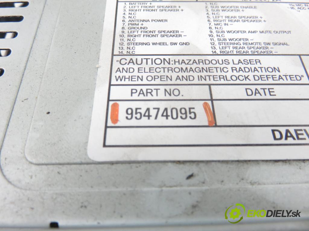 CHEVROLET CAPTIVA (C100, C140) SUV 2011 135,00 2.2 D 4WD - Z 22 D1 2231,00 RADIO CD 95474095