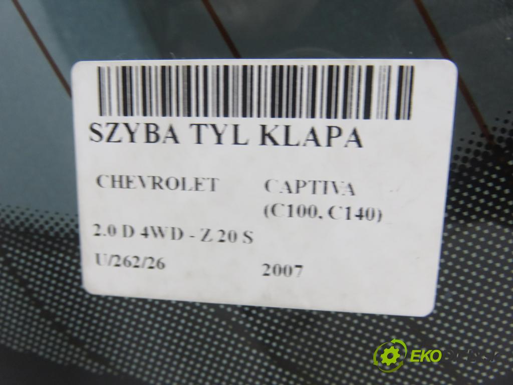 CHEVROLET CAPTIVA (C100, C140) SUV 2007 110,00 2.0 D 4WD 1991,00 Okno zadné kapota
