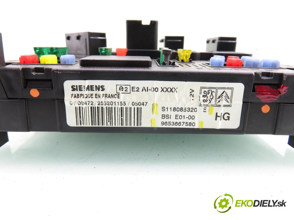 CITROEN XSARA PICASSO (N68) MINIVAN 2005 66,00 2.0 HDi - RHY (DW10TD) 1997,00 MODUL BSI S118085320E ; 9653667580