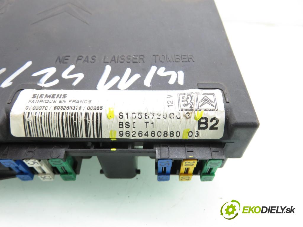 PEUGEOT 206 liftback (2A/C) HB 2000 55,00 1.4 i - KFW (TU3JP) 1360,00 MODUL BSI S105872300G ; 9626460880