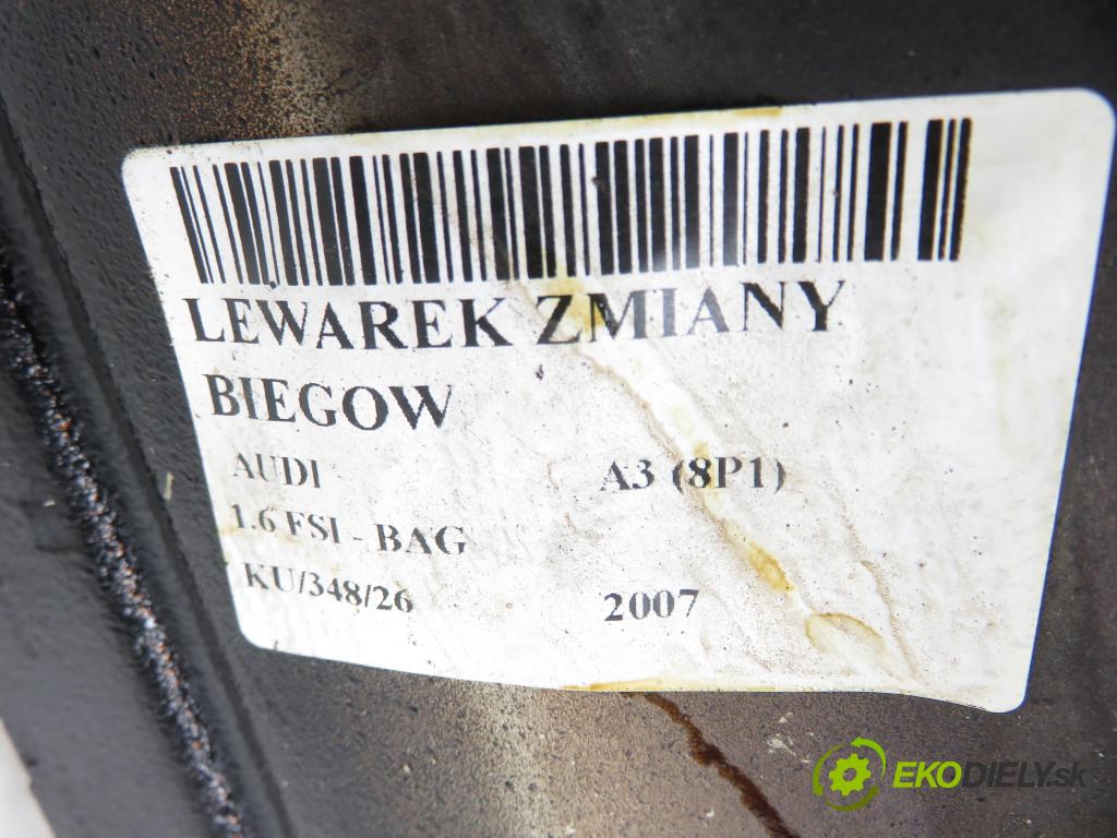 AUDI A3 (8P1) HB 2007 85,00 1.6 FSI - BAG 1598,00 ZVEDÁK: 1K0711091A