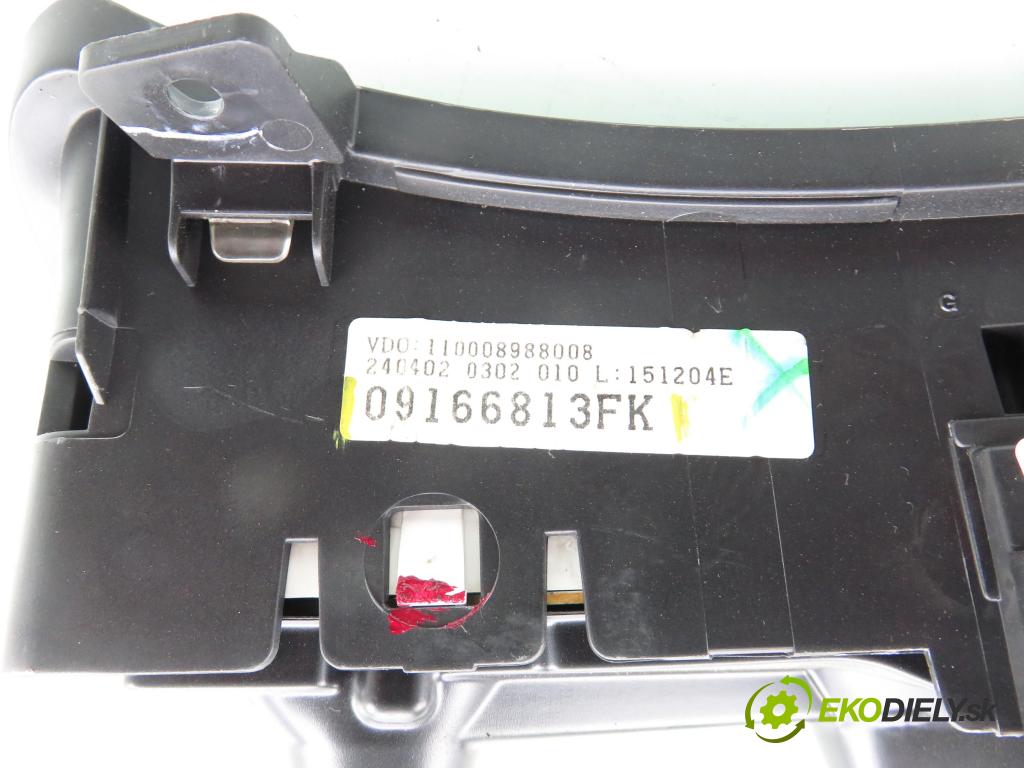OPEL CORSA C (X01) HB 2002 43,00 1.0 12V 58 - Z 10 XE 973,00 prístrojovka elektrický 09166813FK