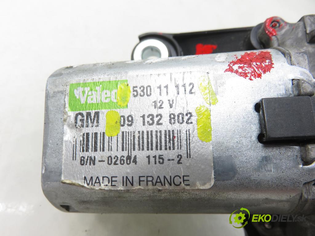 OPEL CORSA C (X01) HB 2002 43,00 1 - Z 10 XE 973,00 Motorček stierače zadné 53011112 ; 09132802