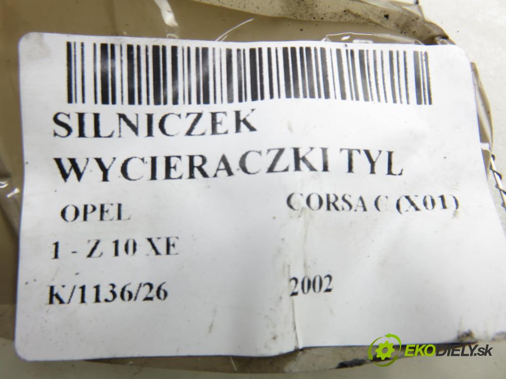 OPEL CORSA C (X01) HB 2002 43,00 1 - Z 10 XE 973,00 Motorček stierače zadné 53011112 ; 09132802