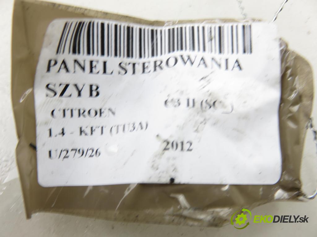 CITROEN C3 II (SC_) HB 2012 54,00 1.4 - KFT (TU3A) 1360,00 Panel ovládaní oken 96647495XT
