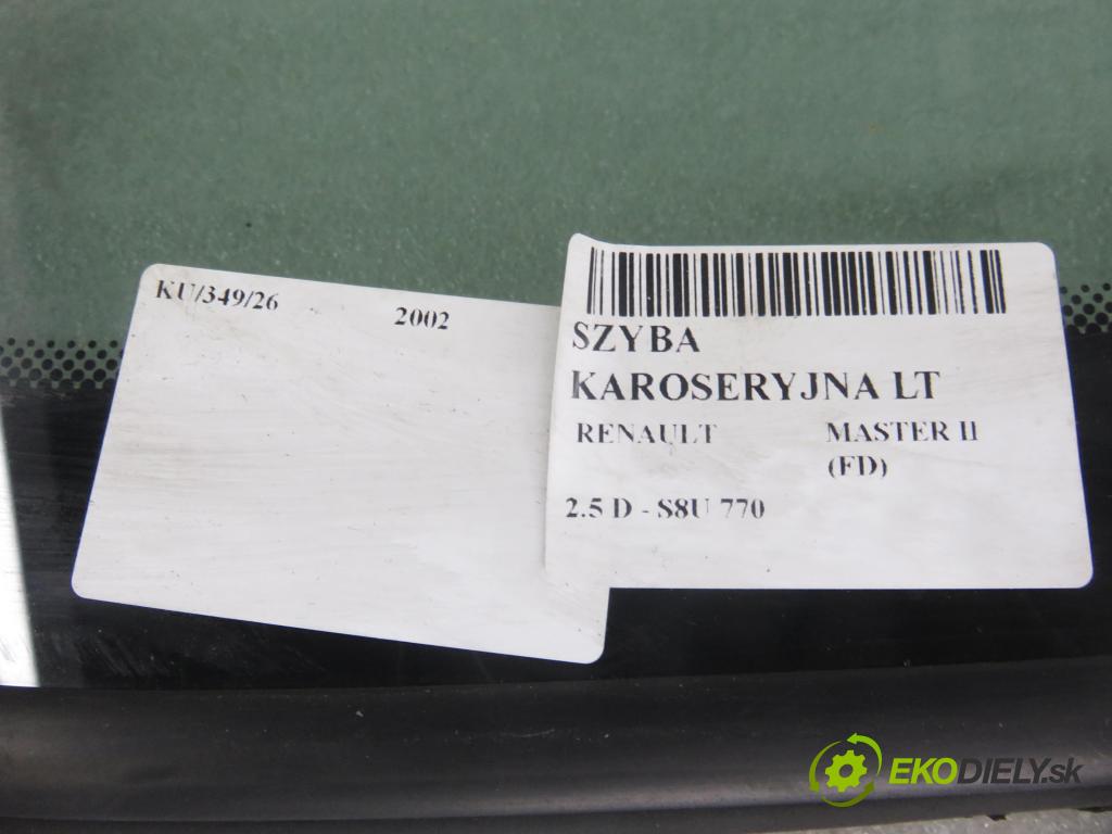 RENAULT MASTER II Skrzynia (FD) FURGON 2002 59,00 2.5 D - S8U 770 2499,00 okno levý boční MEDIÁN