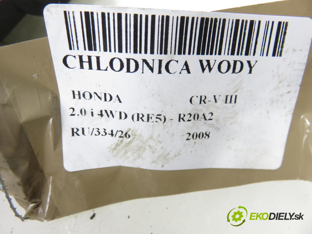 HONDA CR-V III (RE_) SUV 2008 110,00 2.0 i 4WD (RE5) - R20A2 1997,00 chladič vody 230618B1HB2