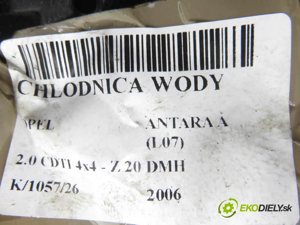 OPEL ANTARA A (L07) SUV 2006 110,00 2.0 CDTI 4x4 - Z 20 DMH 1991,00 chladič vody