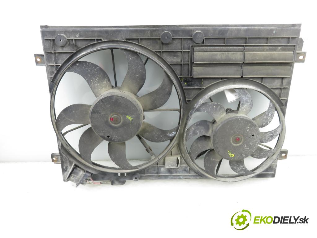 VW GOLF PLUS (5M1, 521) MINIVAN 2006 103,00 2.0 TDI 16V - BKD 1968,00 Ventilátor chladič klíma/voda 1K0121207AA ; 1K0121205G