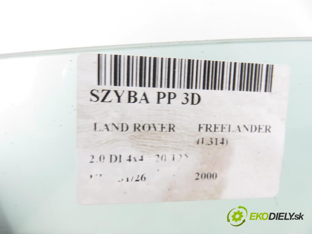 LAND ROVER FREELANDER (L314) HB 2000 72,00 2.0 DI 4x4 - 20 T2N 1994,00 Okno PP 3D