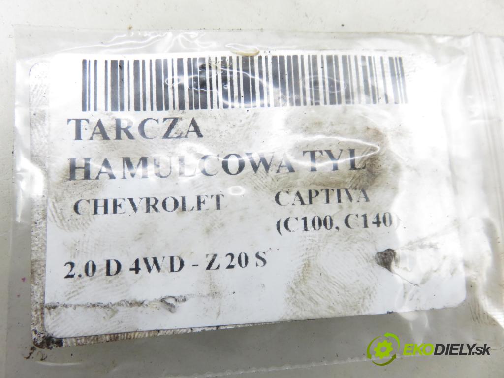 CHEVROLET CAPTIVA (C100, C140) SUV 2007 110,00 2.0 D 4WD 1991,00 lamela kotouč brzdová ZADNÍ: