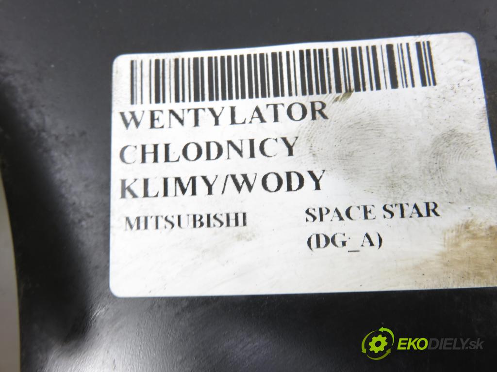 MITSUBISHI SPACE STAR nadwozie wielkoprzestrzenne (MPV) (DG_A) MINIVAN 1999 87,00 1.8 GDI (DG5A) - 4G93 (GDI) 1834,00 Ventilátor chladič klíma/voda SSA431B091