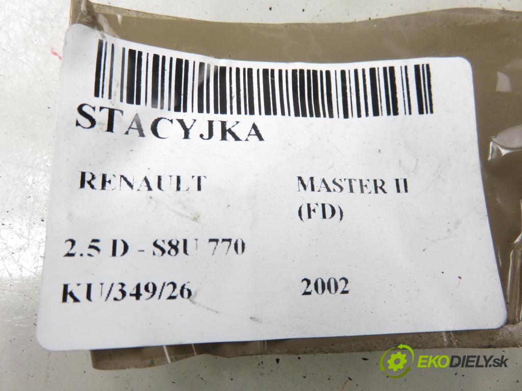 RENAULT MASTER II Skrzynia (FD) FURGON 2002 59,00 2.5 D - S8U 770 2499,00 spinačka  (Spínacia skrinka)