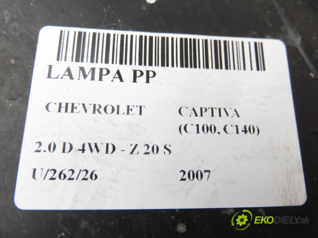 CHEVROLET CAPTIVA (C100, C140) SUV 2007 110,00 2.0 D 4WD - Z 20 S 1991,00 světlo PP