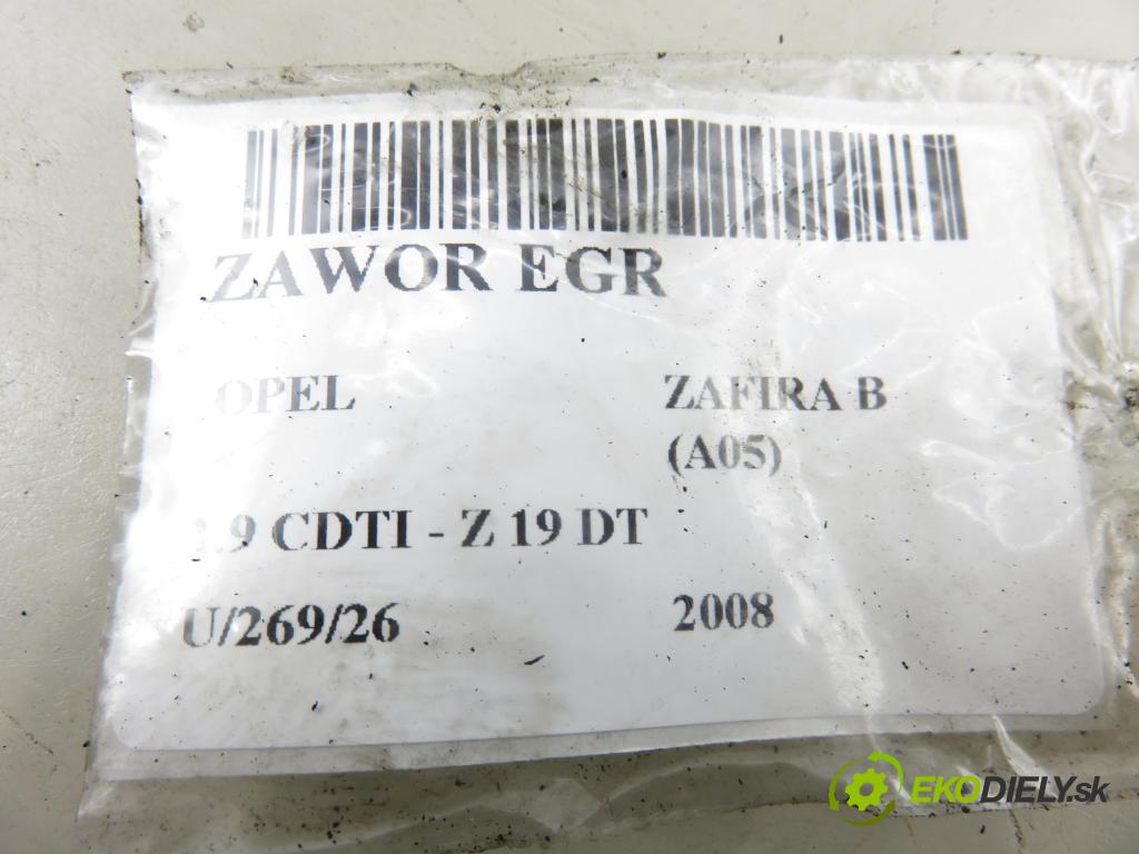 OPEL ZAFIRA B (A05) MINIVAN 2008 88,00 1.9 CDTI 8V 120 - Z 19 DT 1910,00 VENTIL EGR