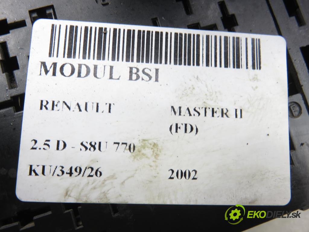 RENAULT MASTER II Skrzynia (FD) FURGON 2002 59,00 2.5 D - S8U 770 2499,00 Skrinka POJISTKY: 7703297587