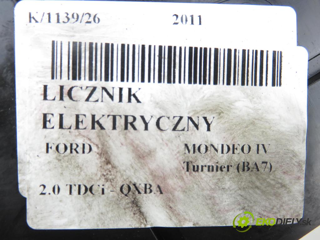 FORD MONDEO IV Turnier (BA7) KOMBI 2011 103,00 2.0 TDCi - QXBA 1997,00 prístrojovka elektrický BS7T10849CE ; VPBS7F10849CE
