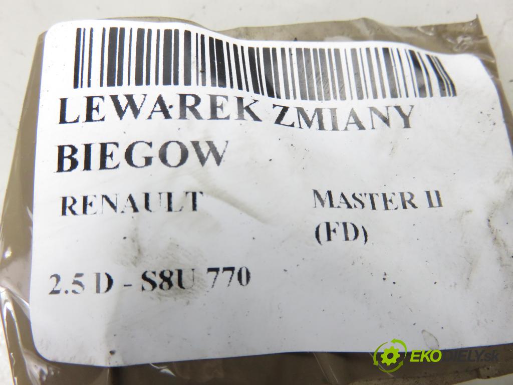 RENAULT MASTER II Skrzynia (FD) FURGON 2002 59,00 2.5 D - S8U 770 2499,00 ZVEDÁK: